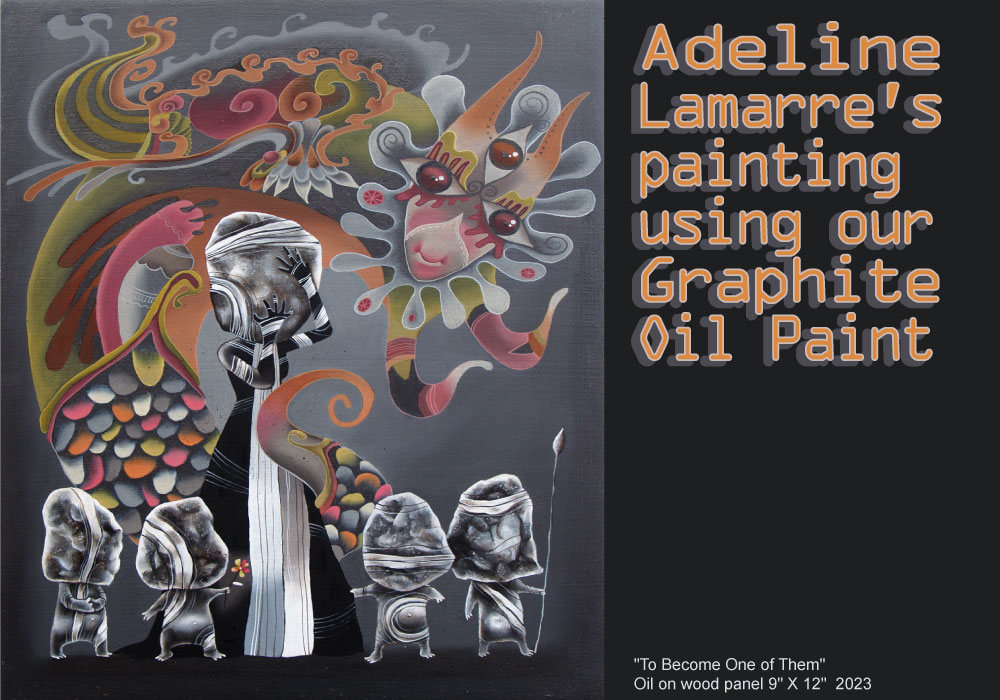 kama pigments graphite oil paint by adeline lamarre