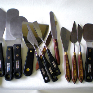 spatulas in paintbrushes | kamapigment.com-english