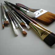 pinceaux pour l'acrylique